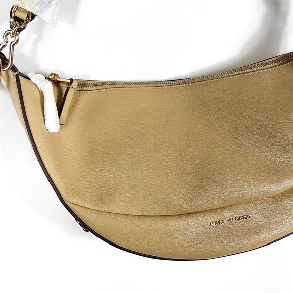 Marc Jacobs Eclipse Bag Tan Leather Chain Strap Shoulder Half Moon - Picture 6 of 16
